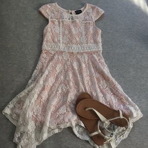 Light Rose Lace Dress